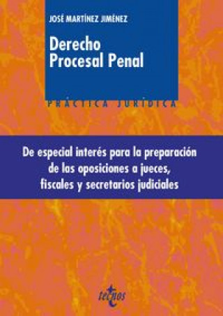 Βιβλίο Derecho procesal penal MARTíNEZ JIMéNEZ