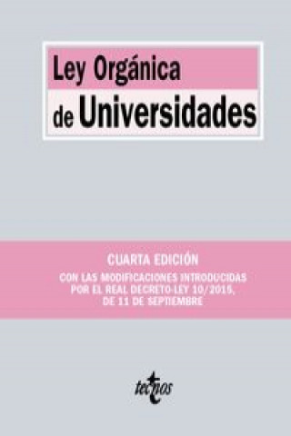 Livre Ley orgánica de universidades 