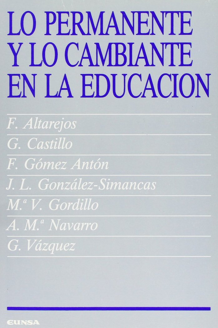 Carte Lo permanente y lo cambiante en la eduación Gerardo Castillo Ceballos