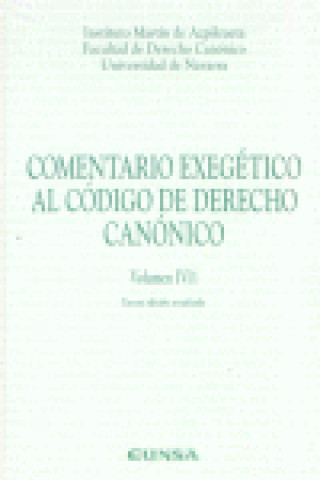 Könyv Comentario exegético al código de Derecho Canónico 