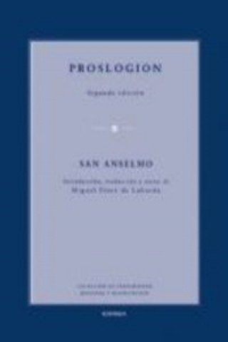 Könyv Proslogion Santo Anselmo