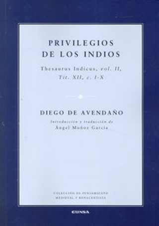 Книга PRIVILEGIOS DE LOS INDIOS 