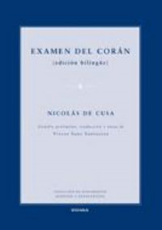 Kniha Examen del Corán Cardenal Nicolás de Cusa