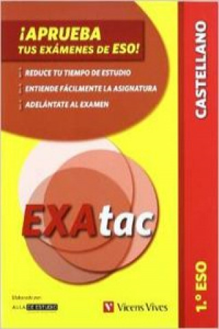 Knjiga Exatac, lengua castellana, 1 ESO. Ejercicios para aprobar los exámenes de ESO Aula d'Estudi Assessoria d'Estudi