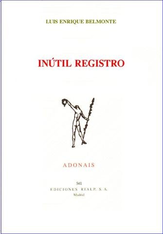 Книга Inútil registro Luis Enrique Belmonte