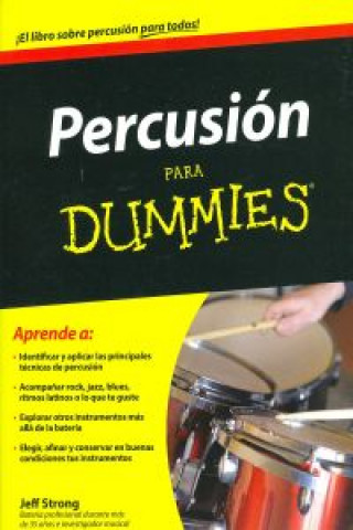 Buch Percusión para dummies Jeff Strong