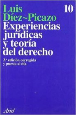 Kniha Experiencias jurídicas y teoría del derecho Luis Díez-Picazo