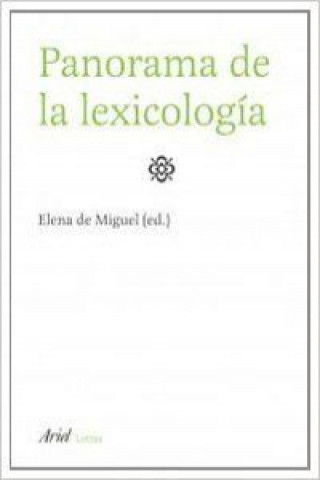 Carte Panorama de lexicología ELENA DE MIGUEL