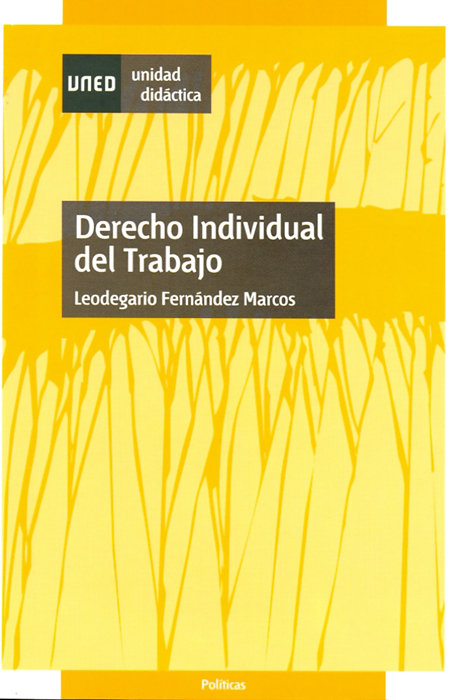 Carte Derecho individual del trabajo Leodegario Fernández Marcos