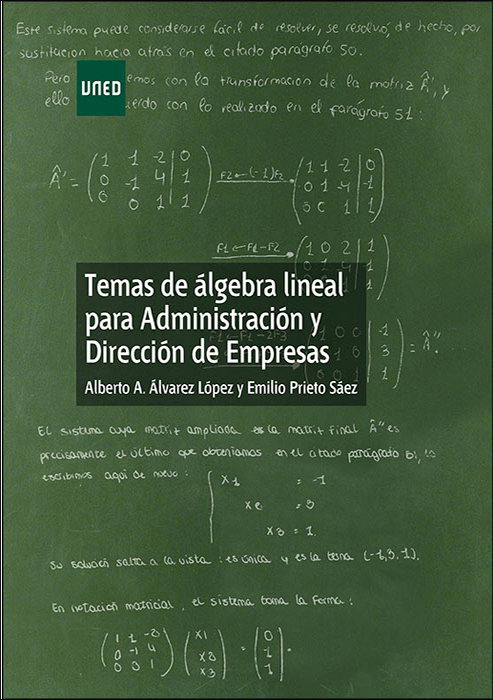 Carte Temas de álgebra lineal para administración y dirección de empresas 