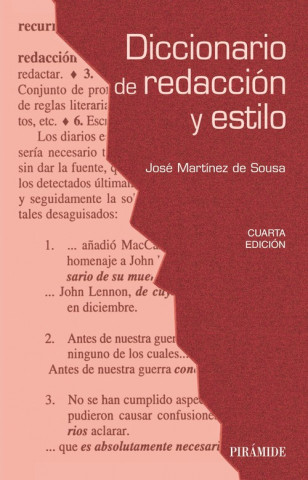 Kniha Diccionario de redacción y estilo JOSE MARTINEZ DE SOUSA