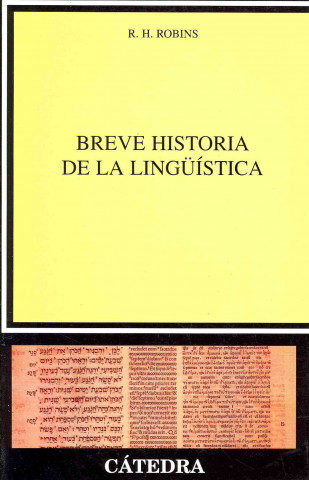 Kniha Breve historia de la lingüística R. H. Robins