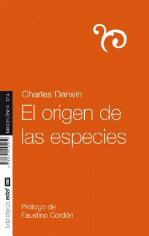 Kniha El Origen de Las Especies Charles Darwin