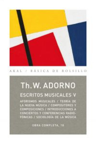 Buch Escritos musicales V THEODOR ADORNO