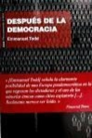 Kniha DESPUES DE LA DEMOCRACIA EMMANUEL TODD