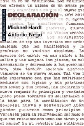 Carte Declaración Michael Hardt