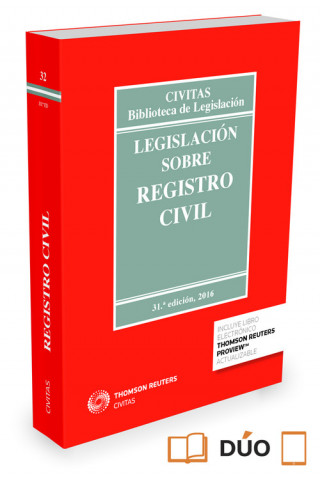 Kniha Legislación sobre Registro Civil 