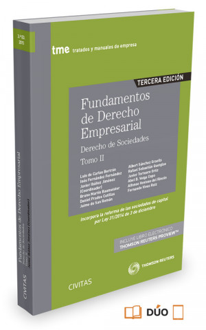 Könyv Fundamentos de Derecho Empresarial II: Derecho de Sociedades IBAÑEZ