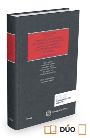 Könyv Comentario de la reforma del régimen de las sociedades de capital en materia de gobierno corporativo 