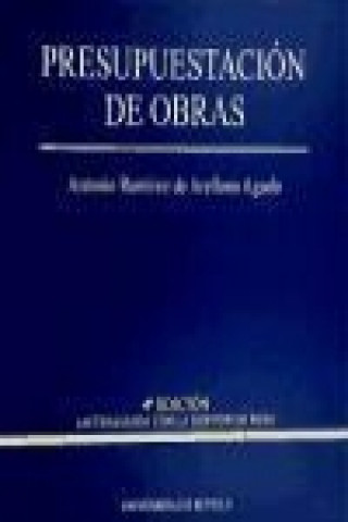 Book Presupuestación de obras Antonio Ramírez de Arellano Agudo