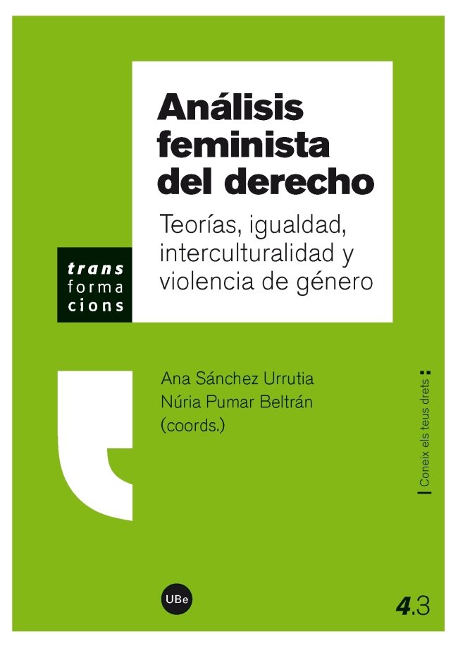 Kniha Análisis feminista del derecho : teorías, igualdad, interculturalidad y violencia de género 