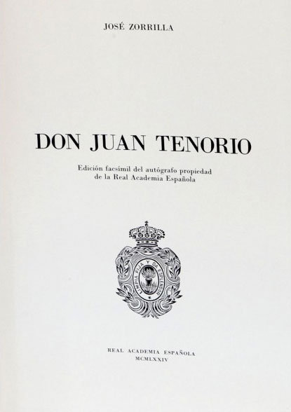 Carte D.JUAN TENORIO (TELA) 