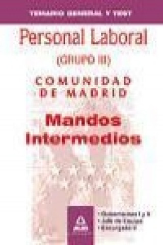 Книга Personal Laboral, mandos intermedios, Comunidad de Madrid. Temario y test José Manuel González Rabanal
