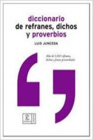 Książka Diccionario de refranes, dichos y proverbios Luis Junceda