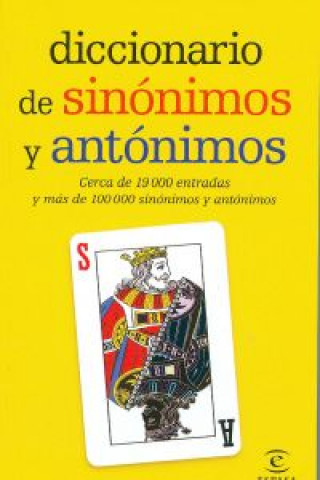 Knjiga Diccionario de sinónimos y antónimos Espasa Calpe