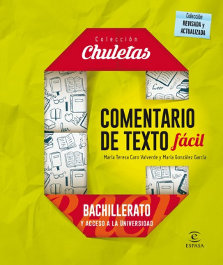 Book Comentarios textos fácil para Bachillerato MARIA TERESA CARO VALVERDE