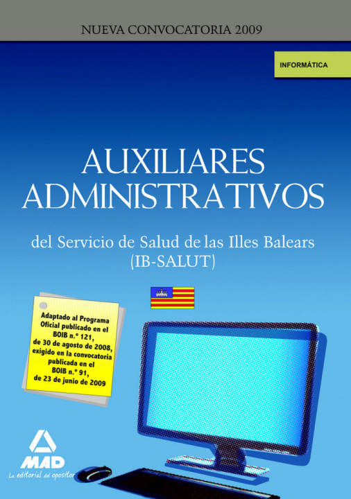 Kniha Auxiliares Administrativos, IB-SALUT. Informática Juan Desongles Corrales
