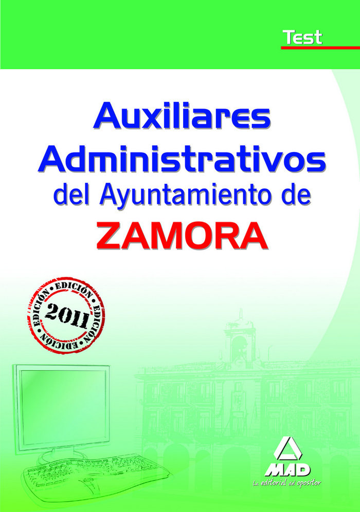 Carte Auxiliares Administrativos, Ayuntamiento de Zamora. Test Fernando Martos Navarro