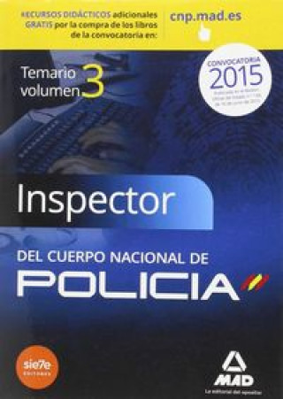 Carte Inspectores del Cuerpo Nacional de Policía. Temario, volumen III: Ciencias Sociales y Técnico-Científicas 