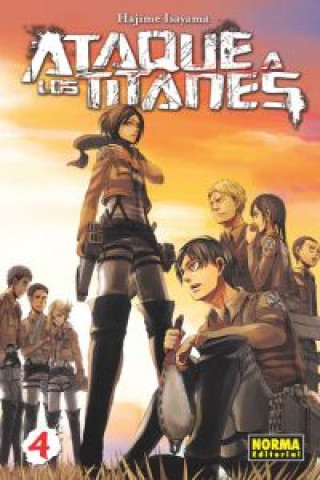 Книга Ataque a los titanes 4 Hajime Isayama