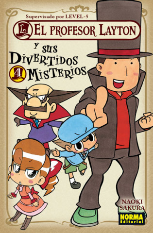 Knjiga El profesor Layton y sus divertidos misterios 4 Naoki Sakura