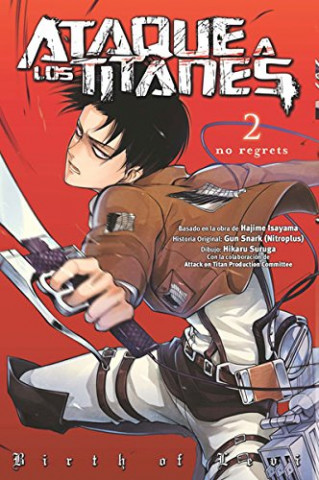 Kniha Ataque a los titanes. No regrets 02 Hajime Isayama