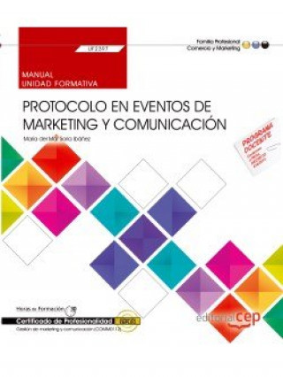 Kniha Manual Protocolo en eventos de marketing y comunicación. Certificados de profesionalidad. Gestión de marketing y comunicación 
