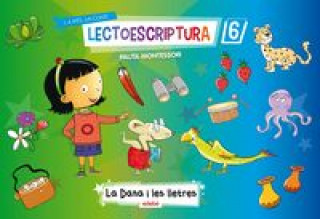 Knjiga La Dana i les lletres, Educació Infantil. Quadern d'lectoescriptura 6 (pauta Montessori) 