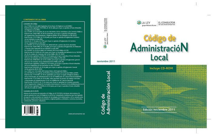 Knjiga Código de administración local REDACCIÓN DE EL CONSULTOR
