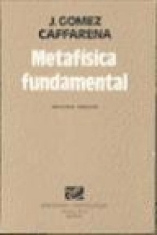 Buch Metafísica fundamental José Gómez Caffarena