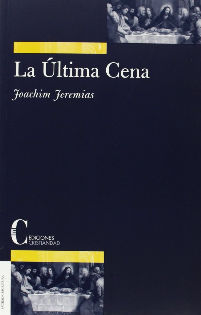 Knjiga La última cena Joachim Jeremias