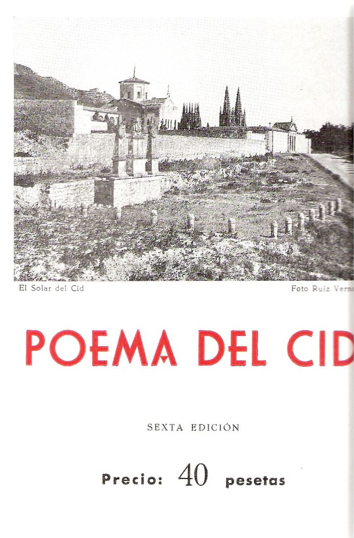 Kniha El poema del Cid 