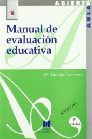 Книга Manual de evaluación educativa María Antonia Casanova