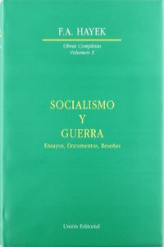 Kniha Socialismo y guerra FREDERICH HAYEK
