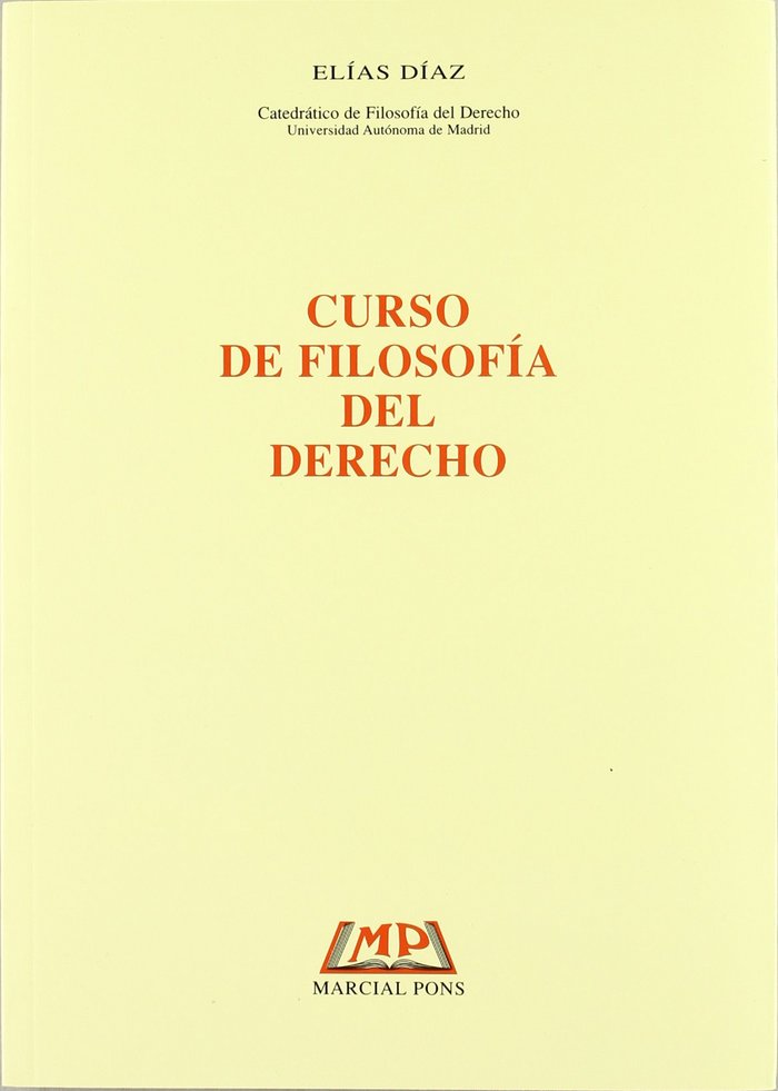 Carte Curso de filosofía del derecho Elías Díaz García