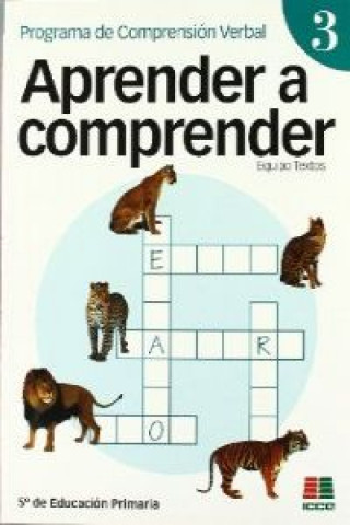 Buch Aprender a comprender, 3 : programa de comprensión verbal Eduardo Vidal-Abarca Gámez