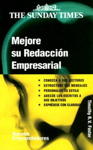 Kniha Mejore su redacción empresarial Timothy R. V. Foster