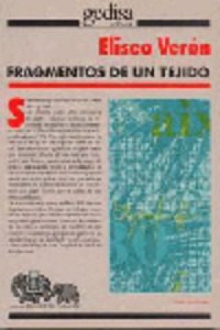 Kniha Fragmentos de un tejido Eliseo Verón