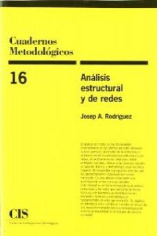Kniha Análisis estructural y de redes Josep A. Rodríguez Díaz