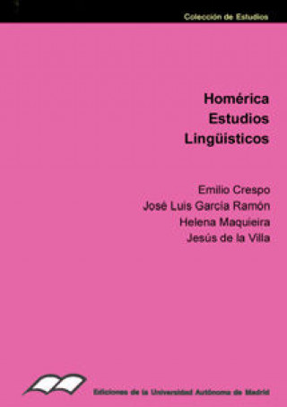 Book Homérica : estudios lingüísticos Emilio Crespo Güemes